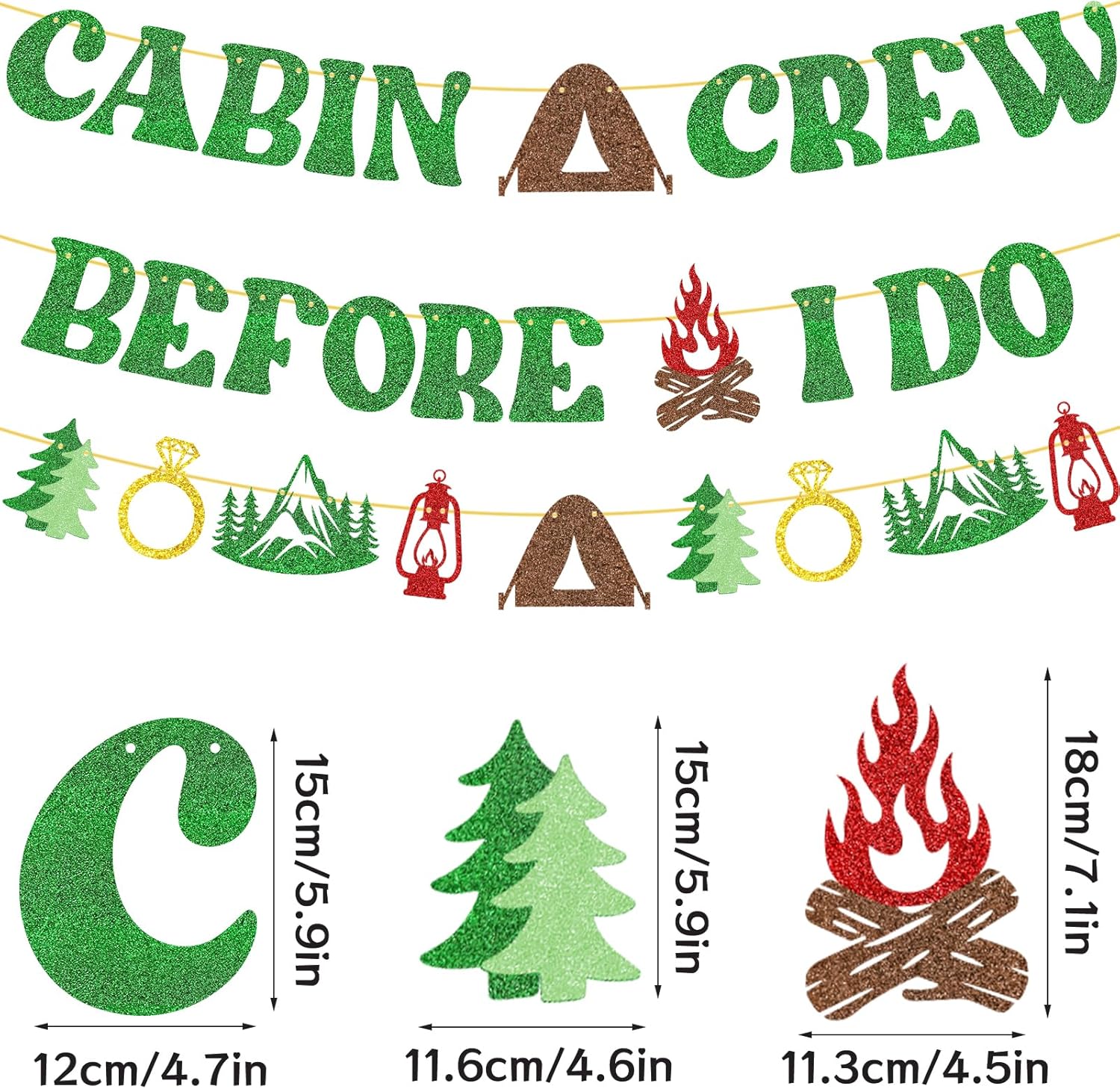 Camp Bachelorette Party Banner - Cabin Crew Before I Do