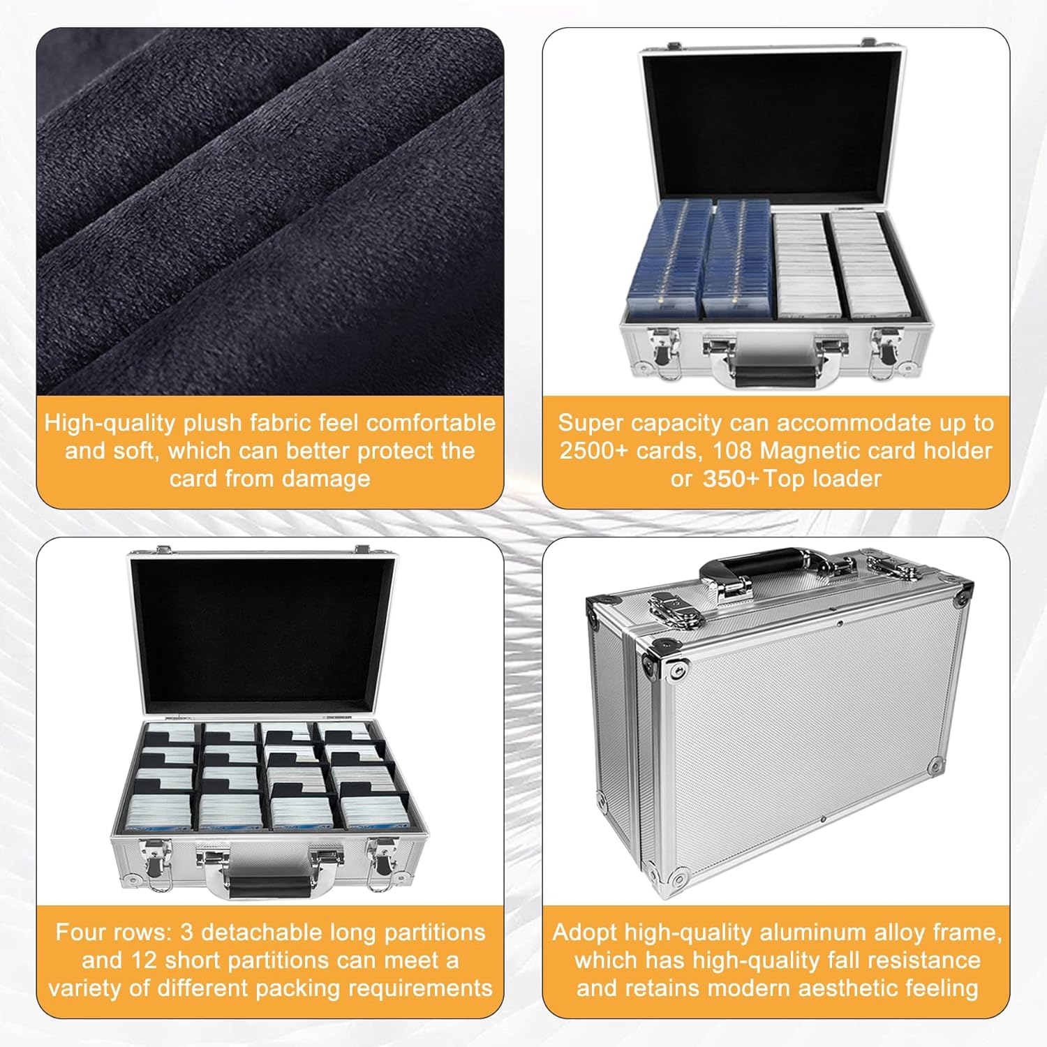 Large Capacity Top Loader Storage Box for 2500 Sports Cards