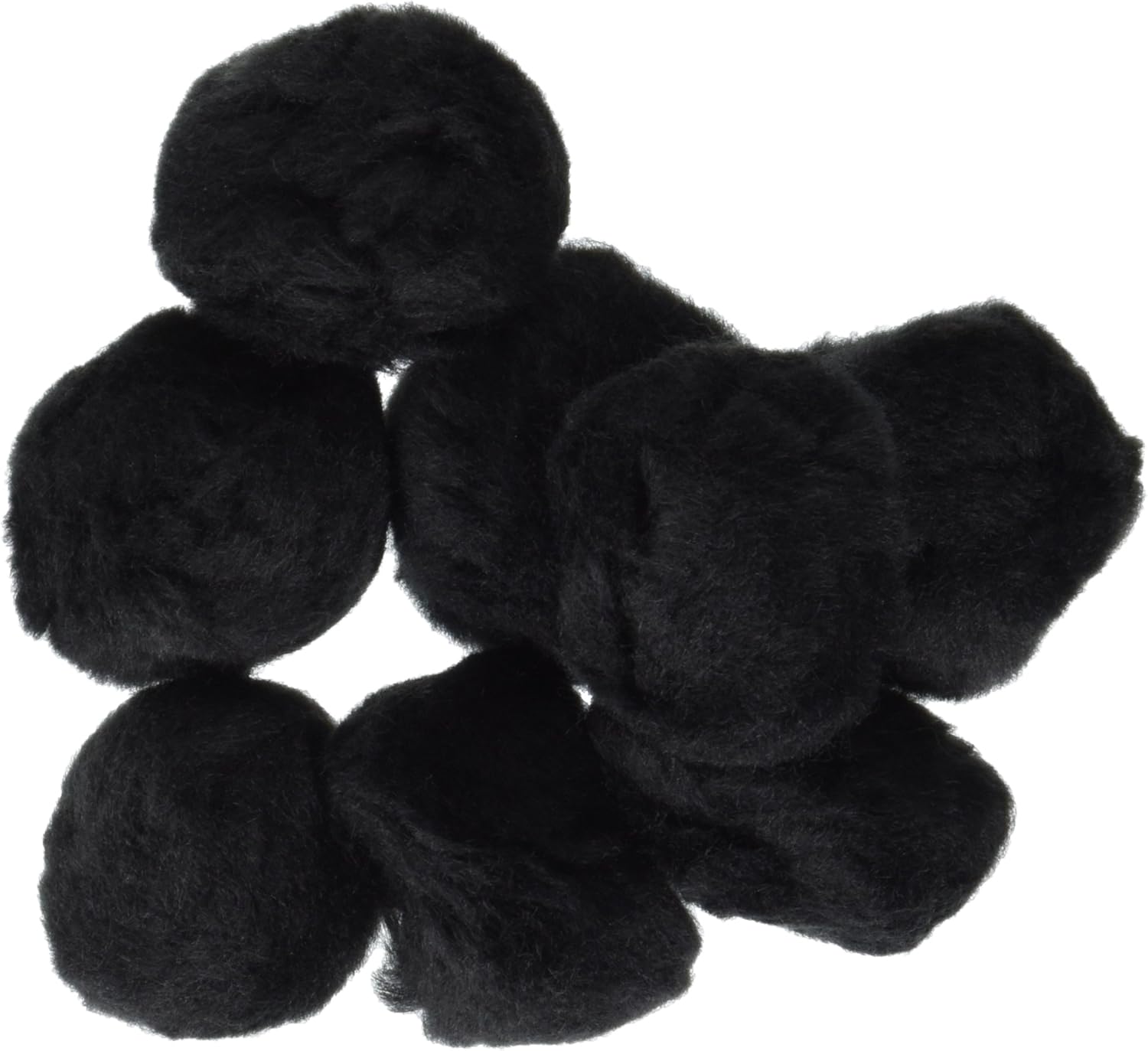 Darice 2 Inch Black Tissue Pom Poms 8 Pack