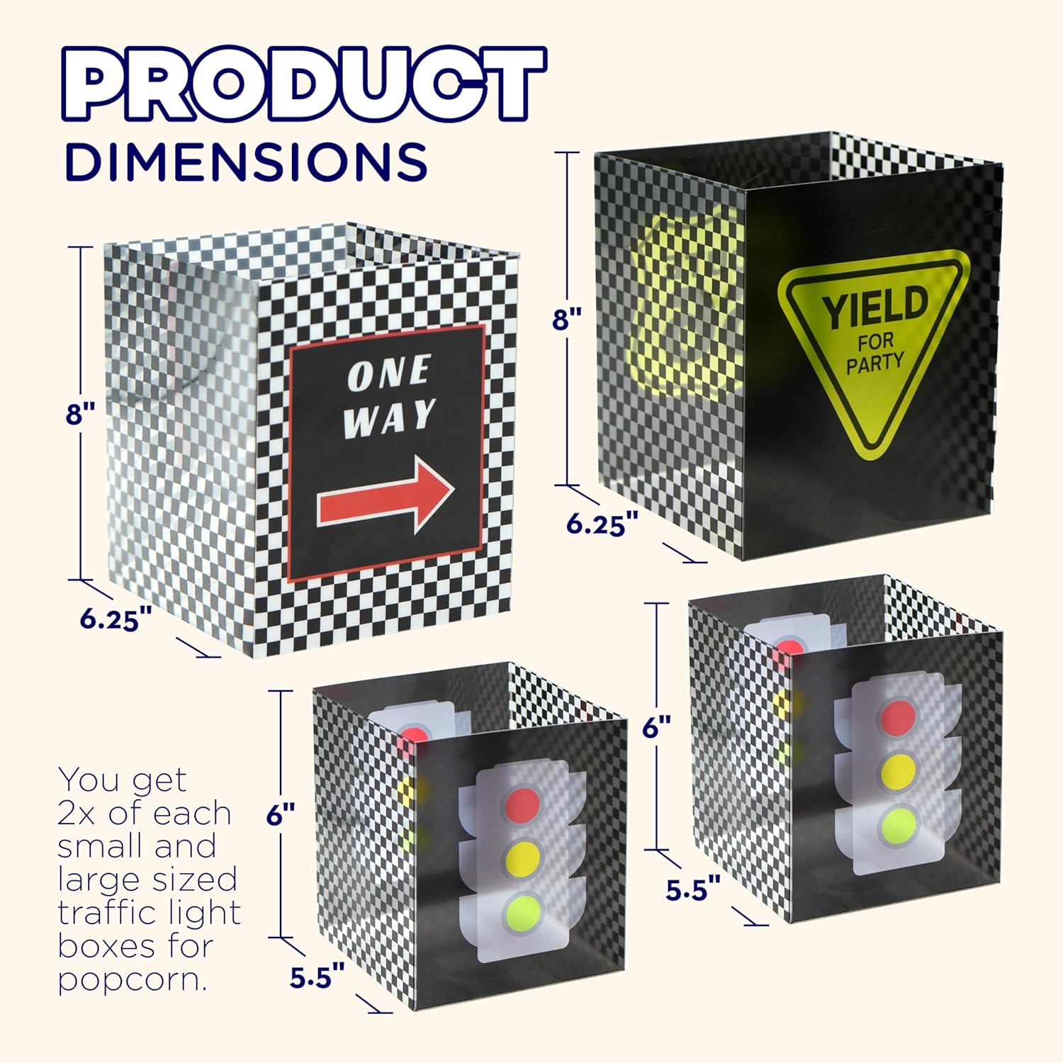 4Es Novelty 4 Pack Racing Bucket Centerpieces