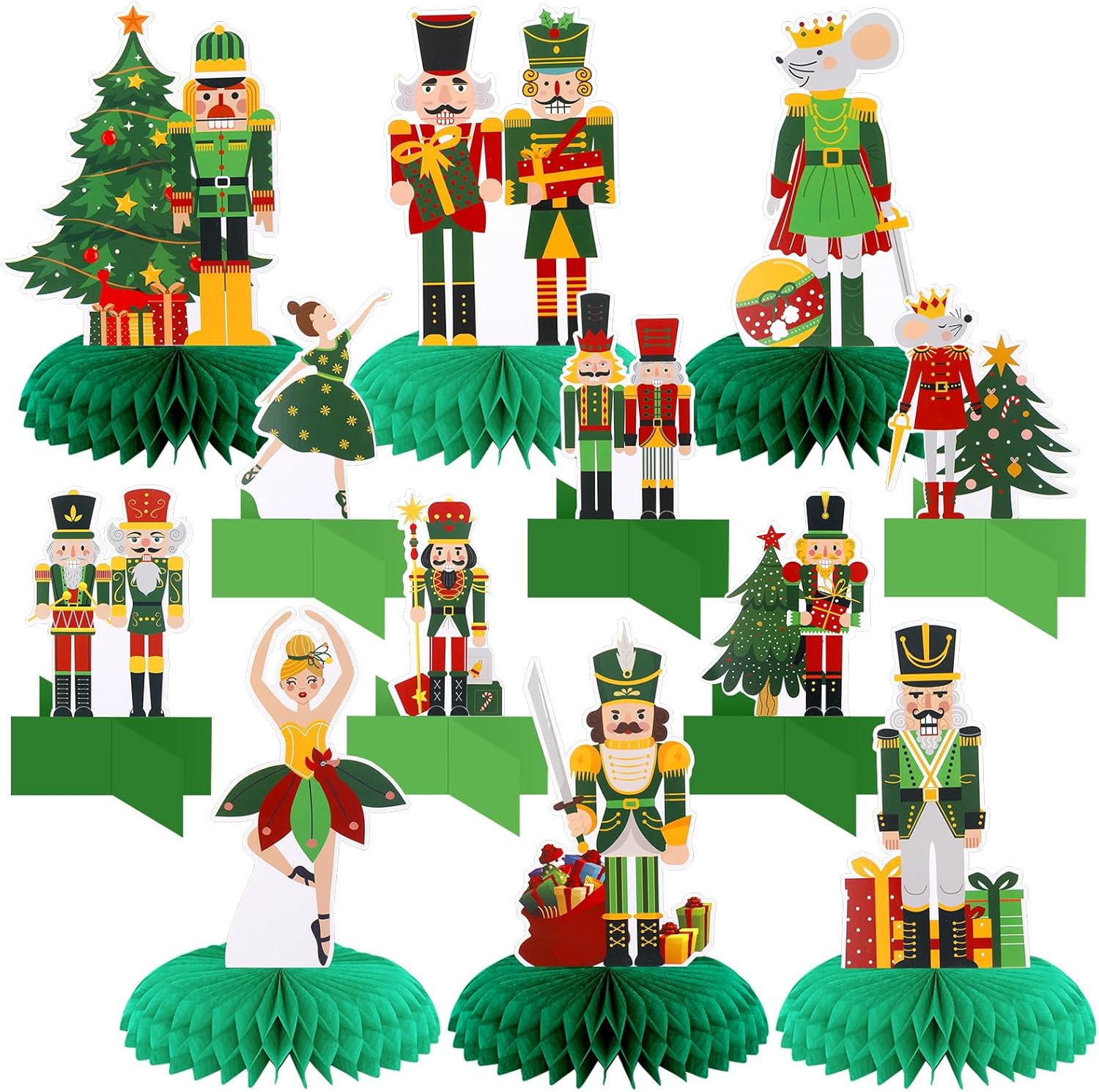 Poen 12 Pcs Christmas Nutcracker Centerpieces