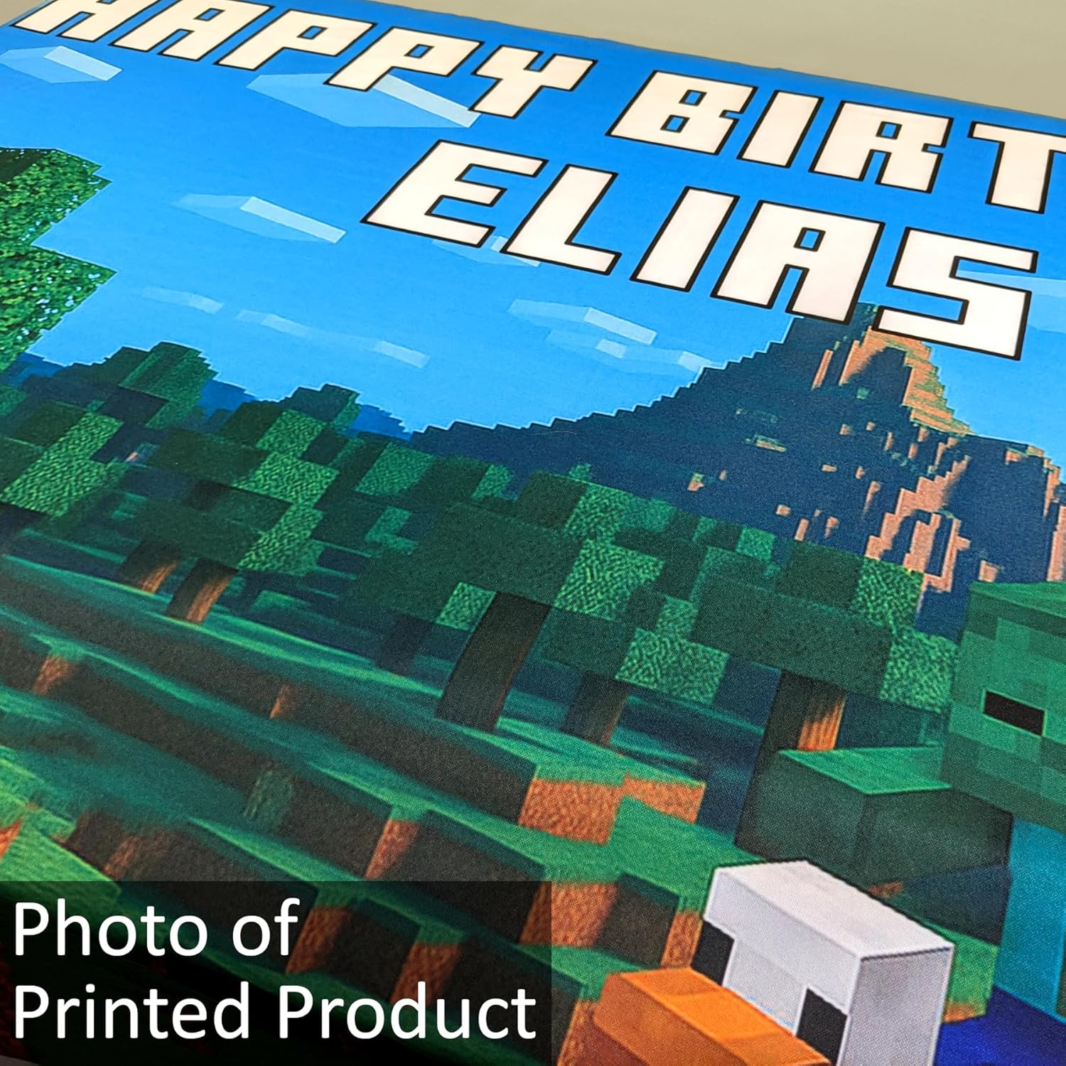 Mining and Crafting Party Banner 40x60 Inches