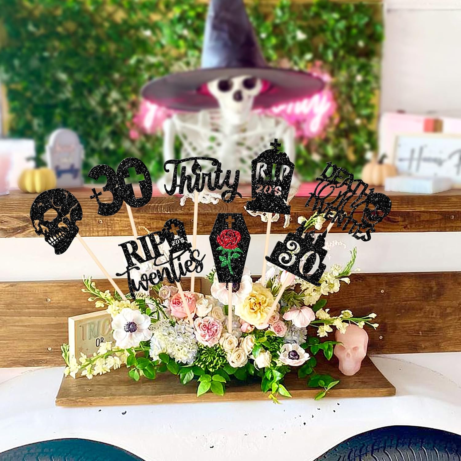 16 pcs Death to My 20s Centerpiece Sticks