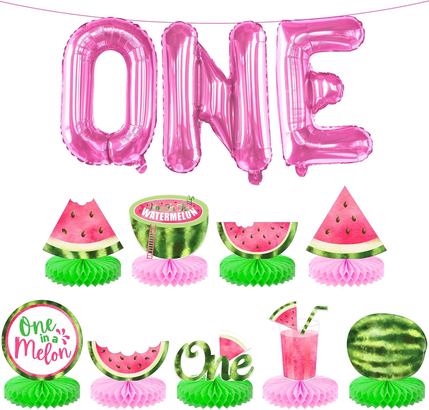 KatchOn One In A Melon Birthday Centerpieces Pack of 8