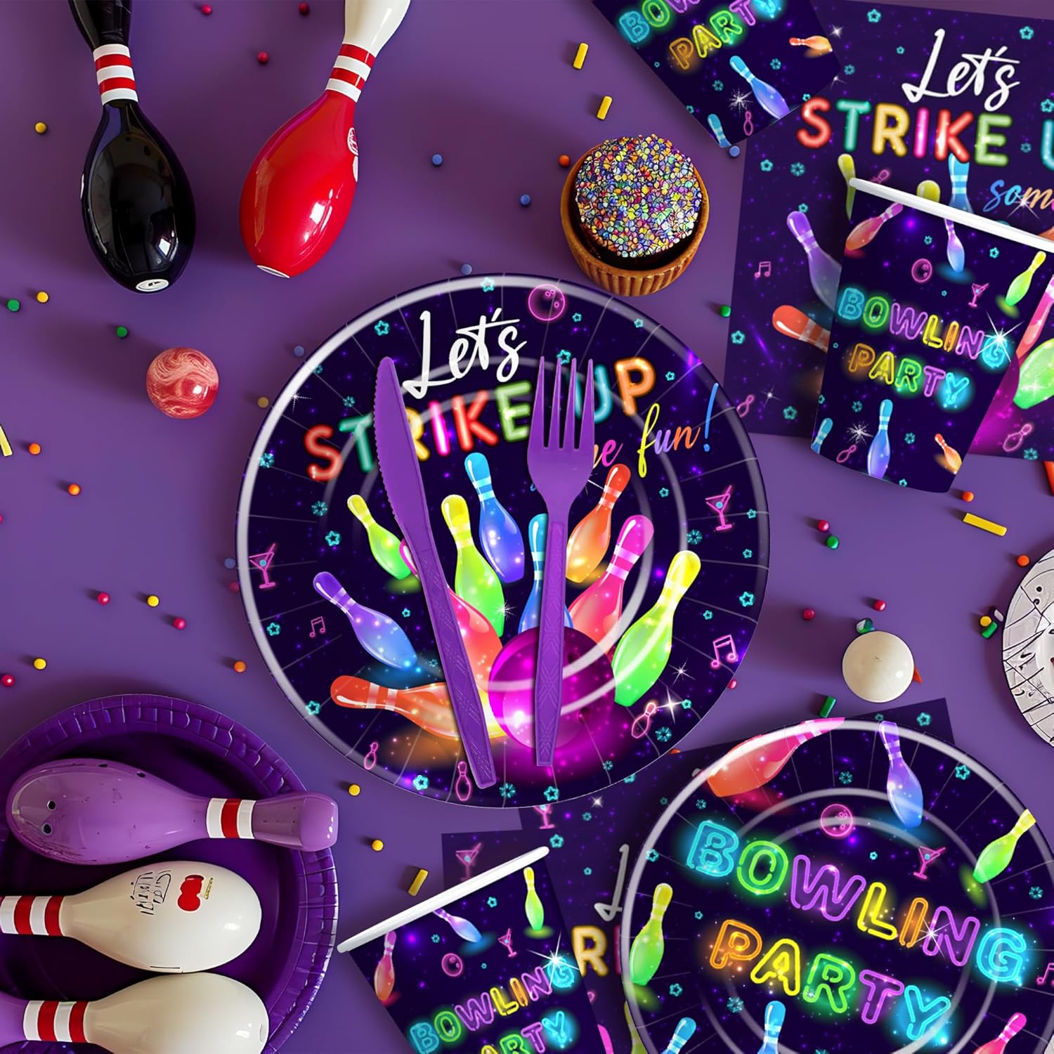 Bowling Party Decorations for 24 Guests