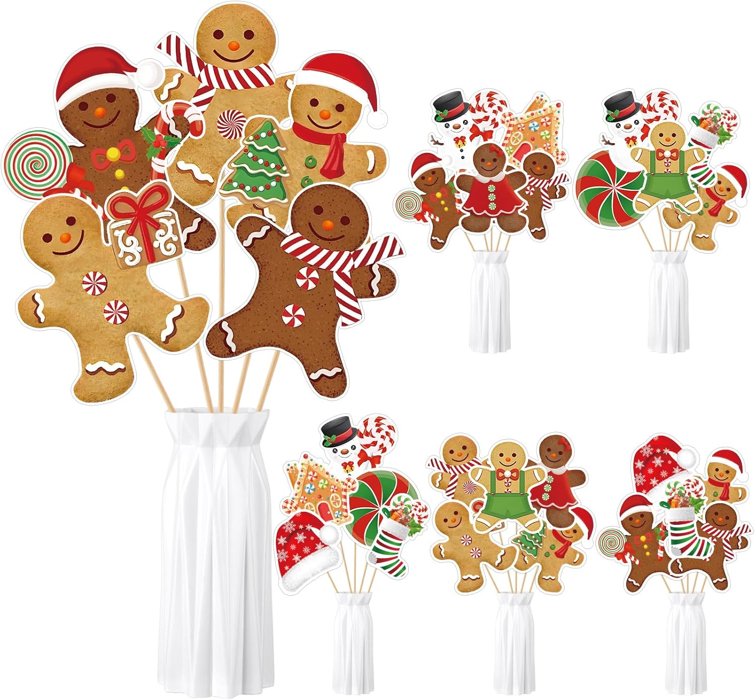 Soaoo 36 Pcs Christmas Vase Filler Sticks Decorations