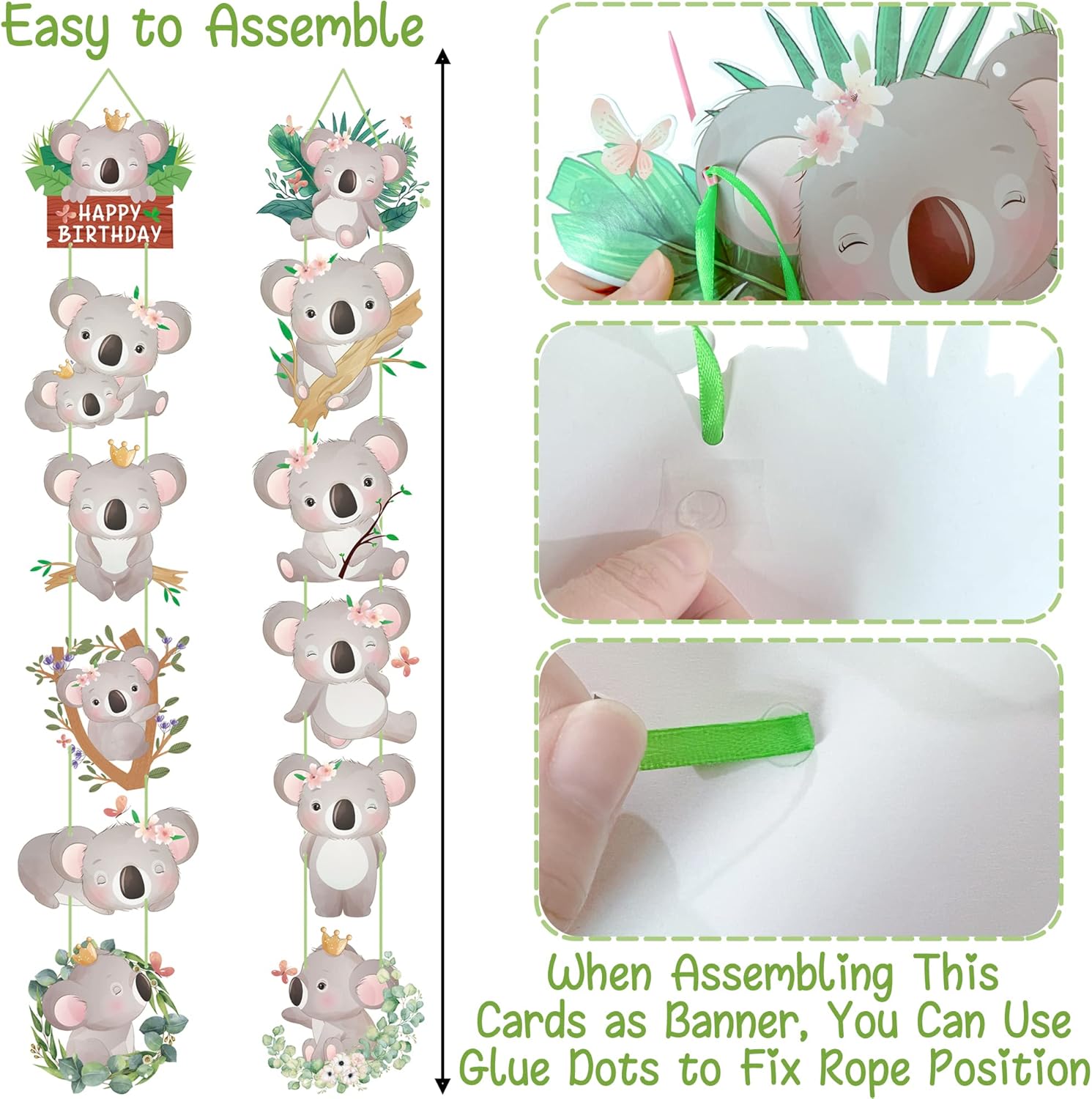 Koala Birthday Decorations Door Signs Banners Party Supplies