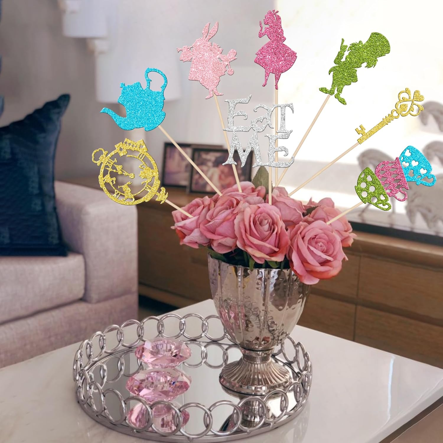 16PCS Magic Alice Centerpiece Sticks Floral Decor