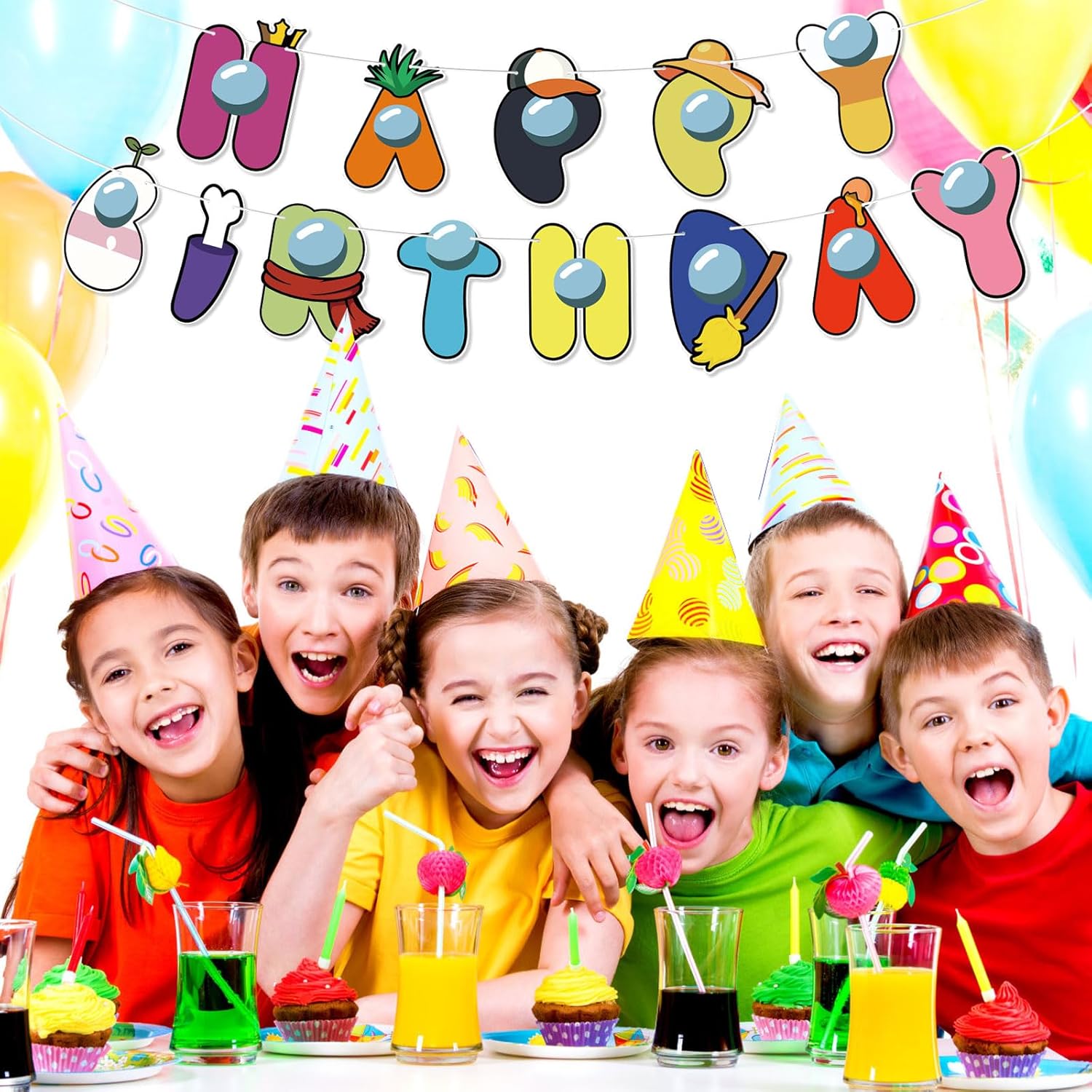 Game Themed Happy Birthday Banner for Kids