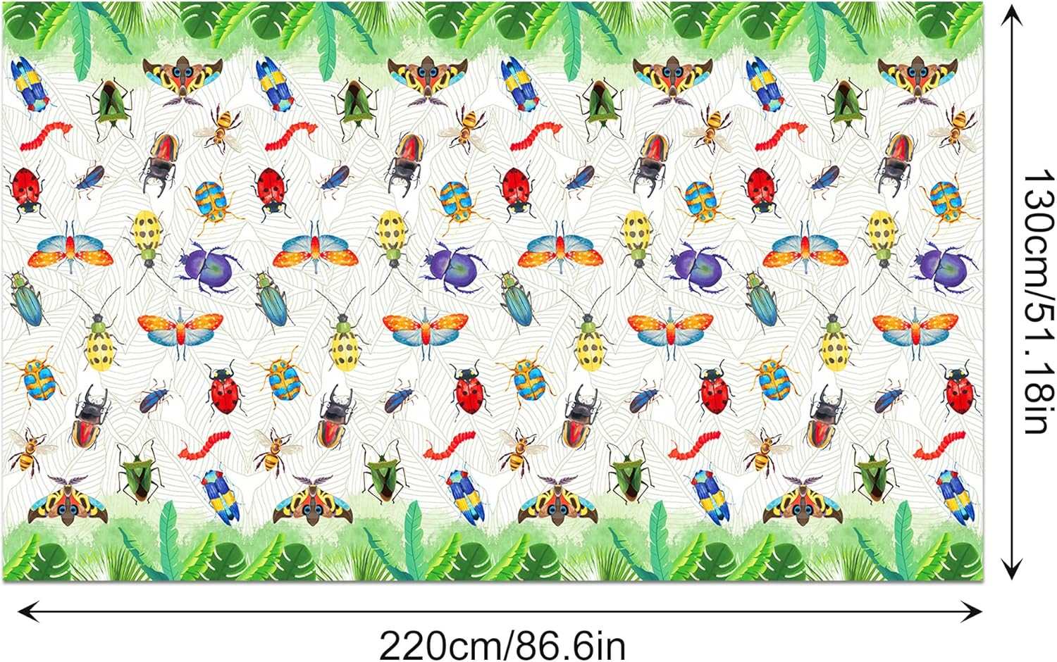 3 Pack Bug Party Table Covers 54x87 Inches