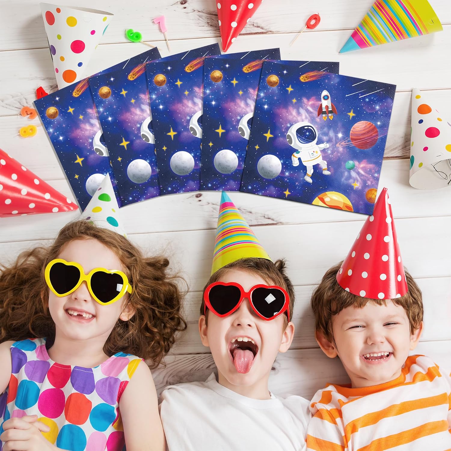 40Pcs Outer Space Themed Party Napkins