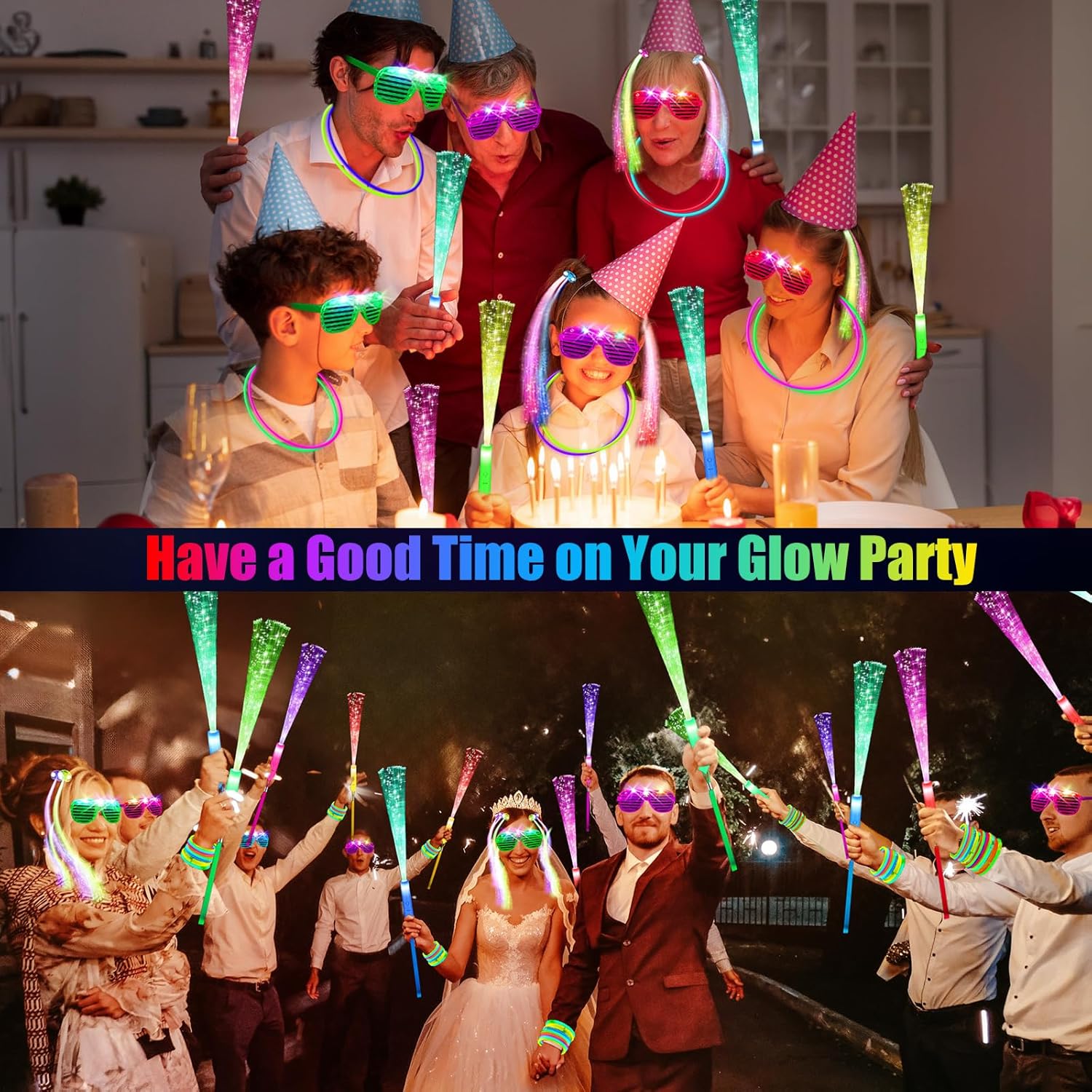 148 PCS Glow in the Dark Party Supplies