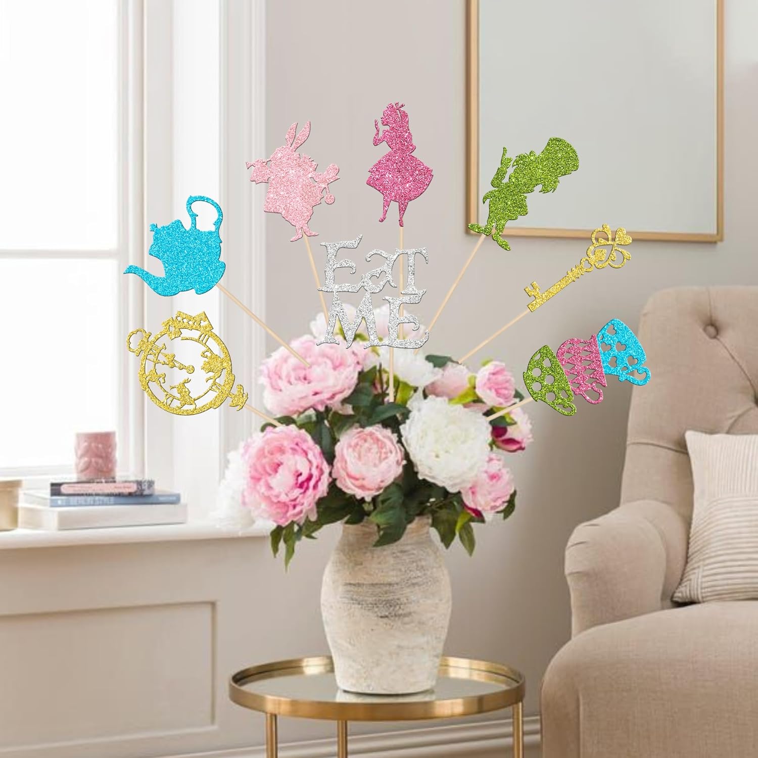 16PCS Magic Alice Centerpiece Sticks Floral Decor