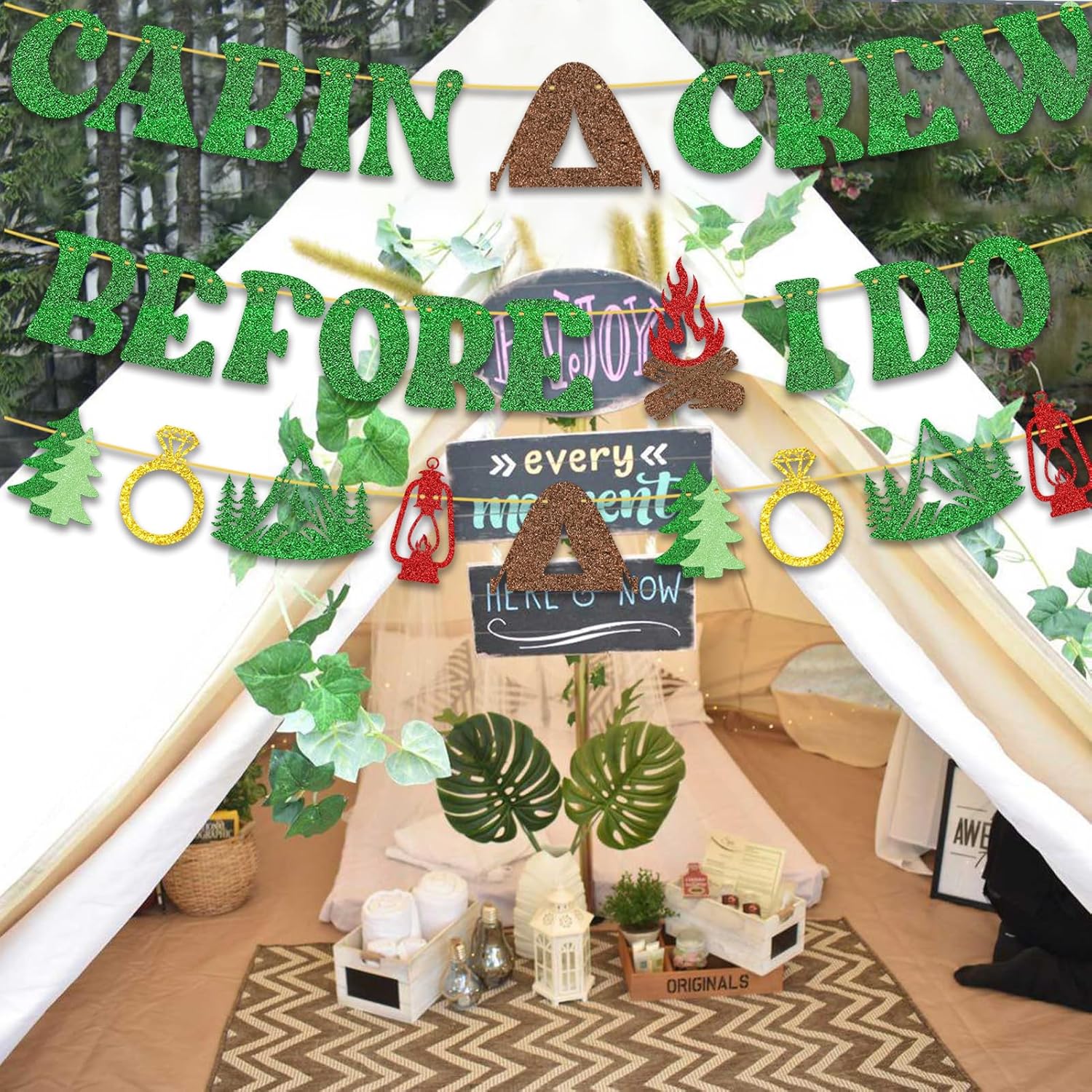 Camp Bachelorette Party Banner - Cabin Crew Before I Do
