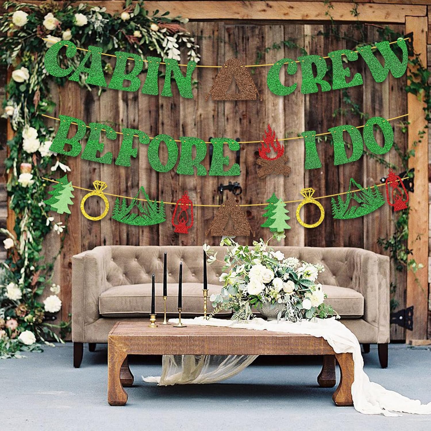 Camp Bachelorette Party Banner - Cabin Crew Before I Do