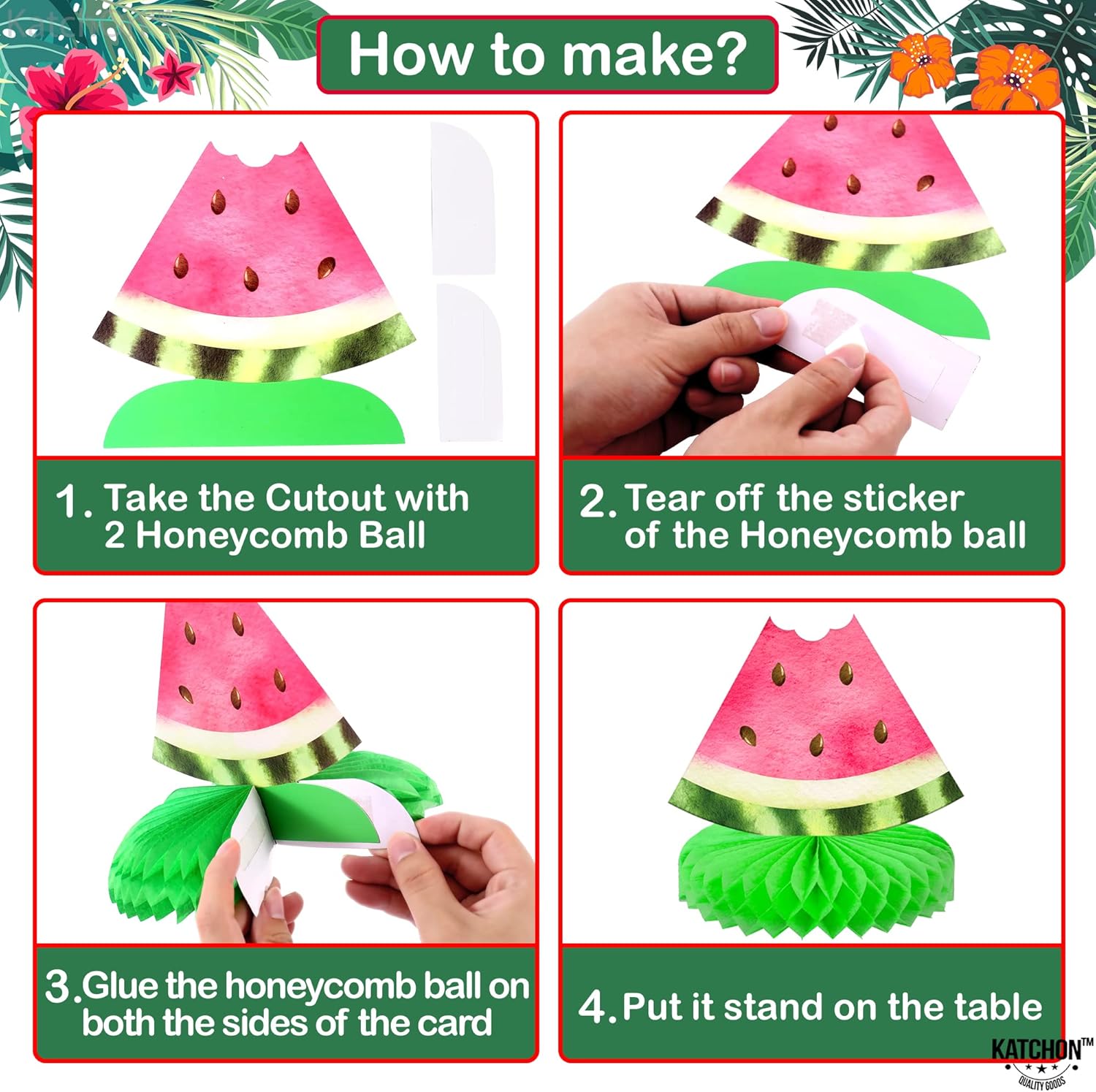 KatchOn One In A Melon Party Decorations Set of 10