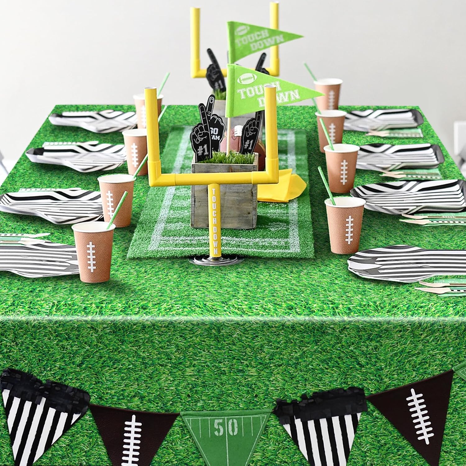 3 Pack Golf Themed Plastic Tablecloths 54x108 Inch