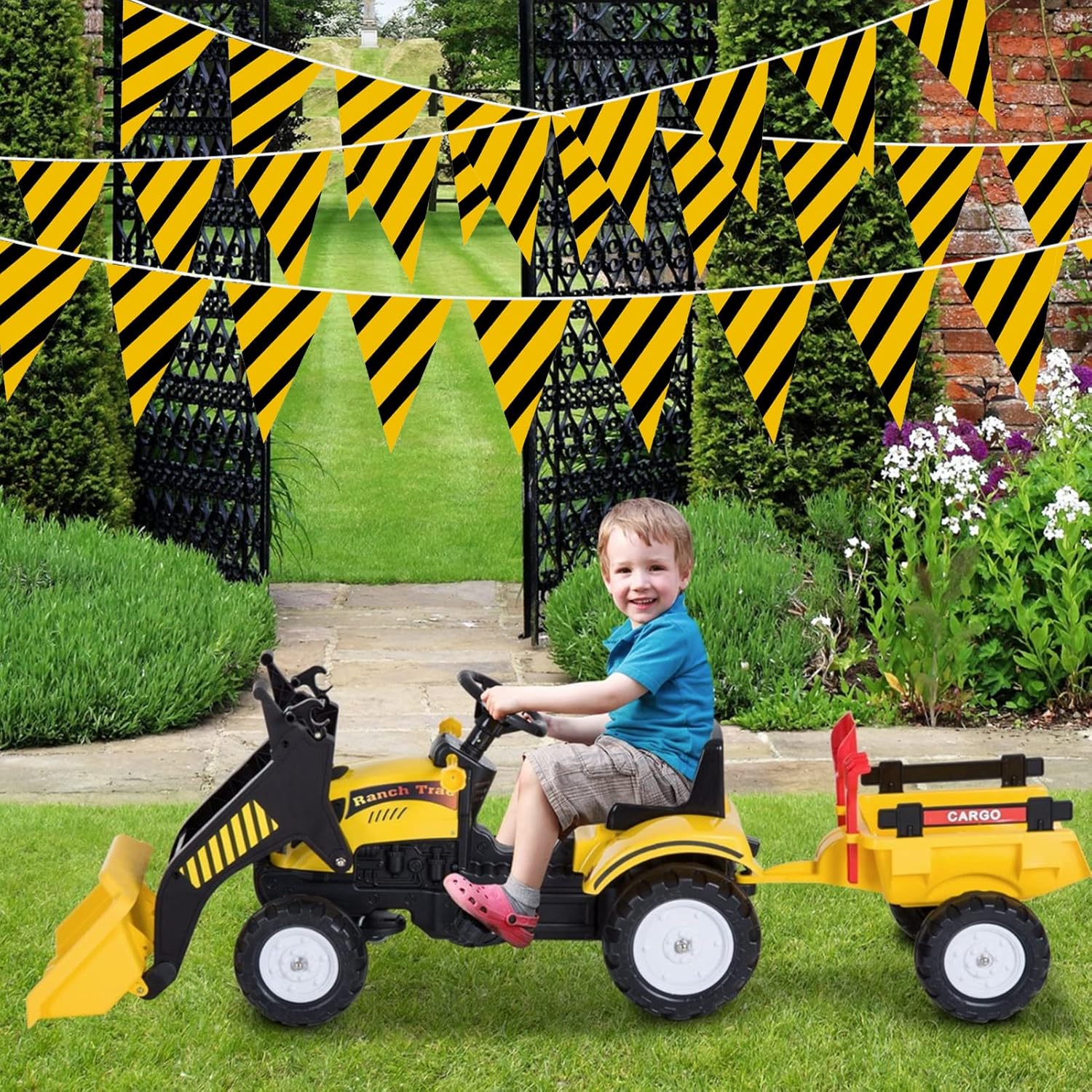 Construction Birthday Party Banners 5 Packs Dump Truck Decorations