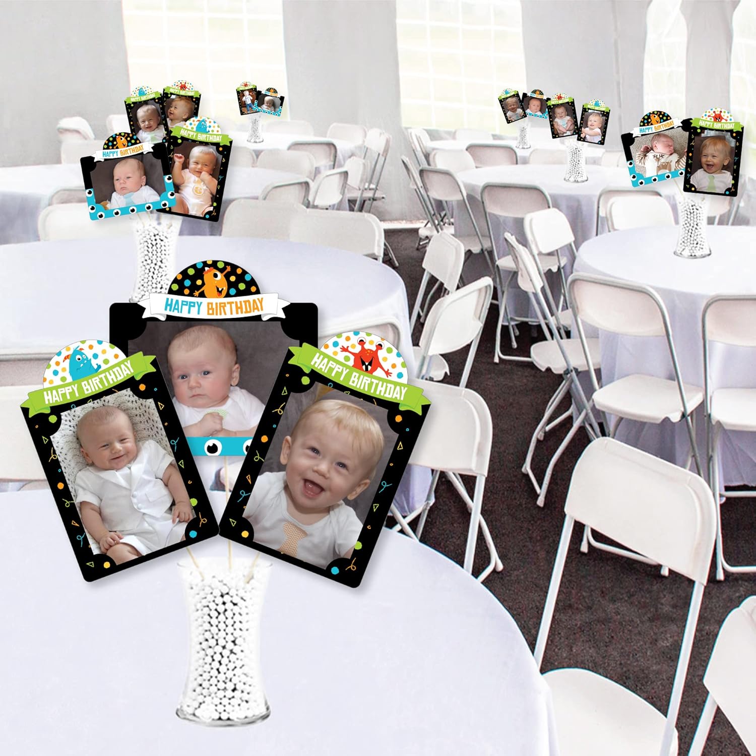 Monster Bash Photo Table Toppers 15 Piece Set