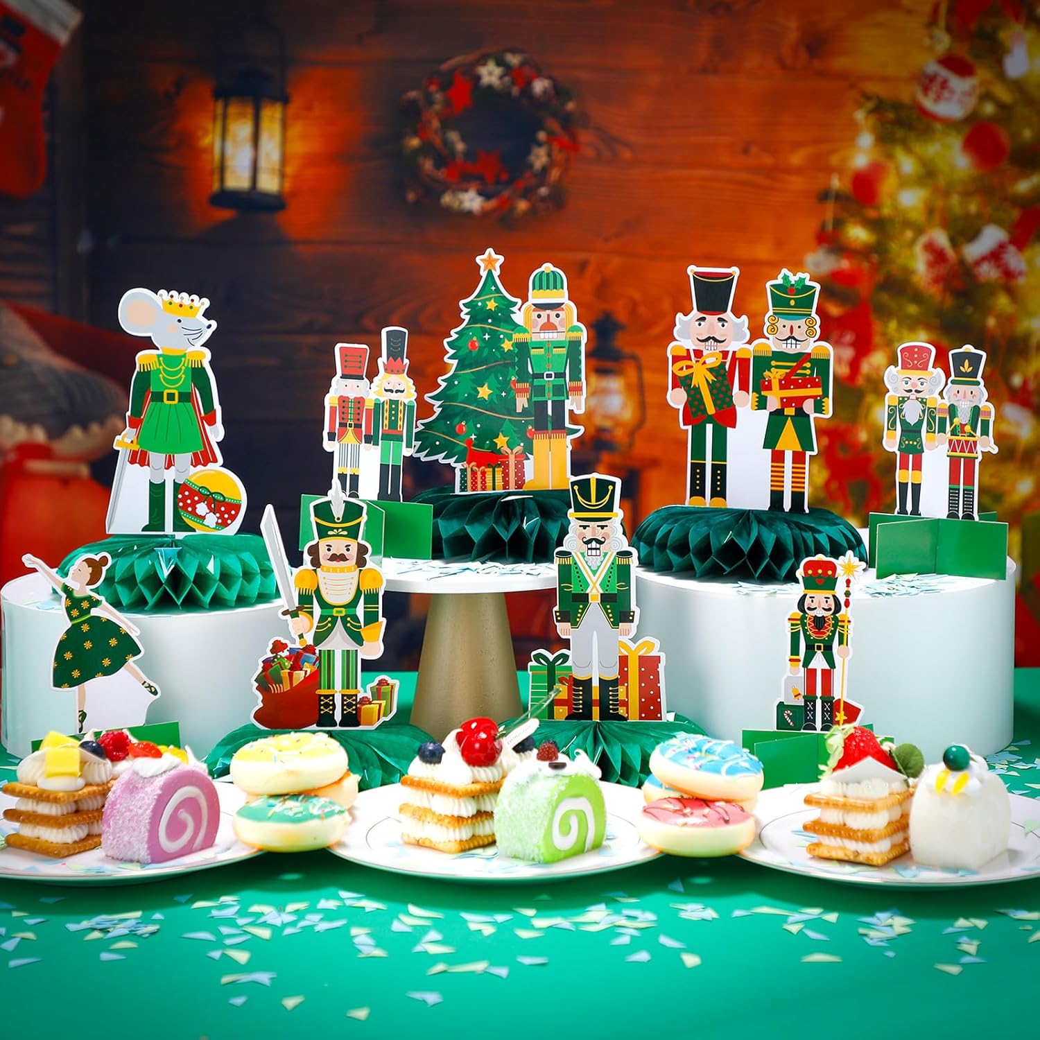 Poen 12 Pcs Christmas Nutcracker Centerpieces