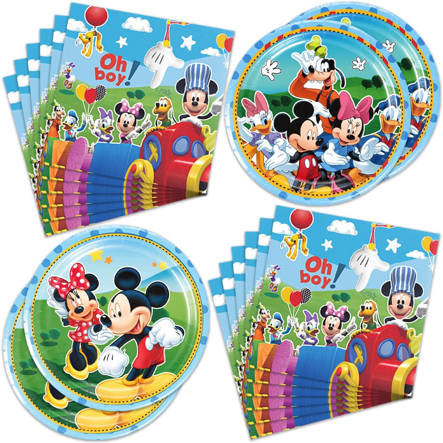 40pcs Mickey Party Supplies Set for Birthday Decor