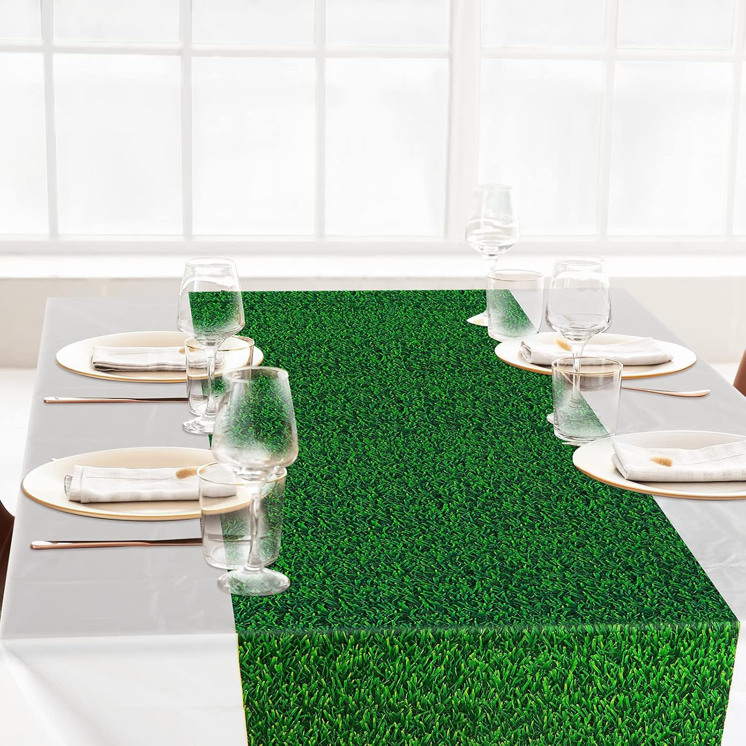Remagr 3 Piece Golf Table Cloth 54x108 Inch for Parties