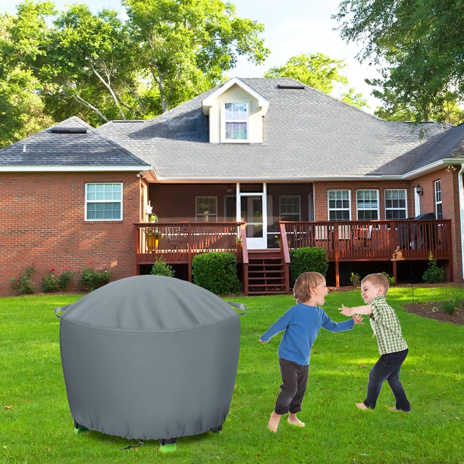 TORUTA Kids Water Table Cover 34in Round Grey