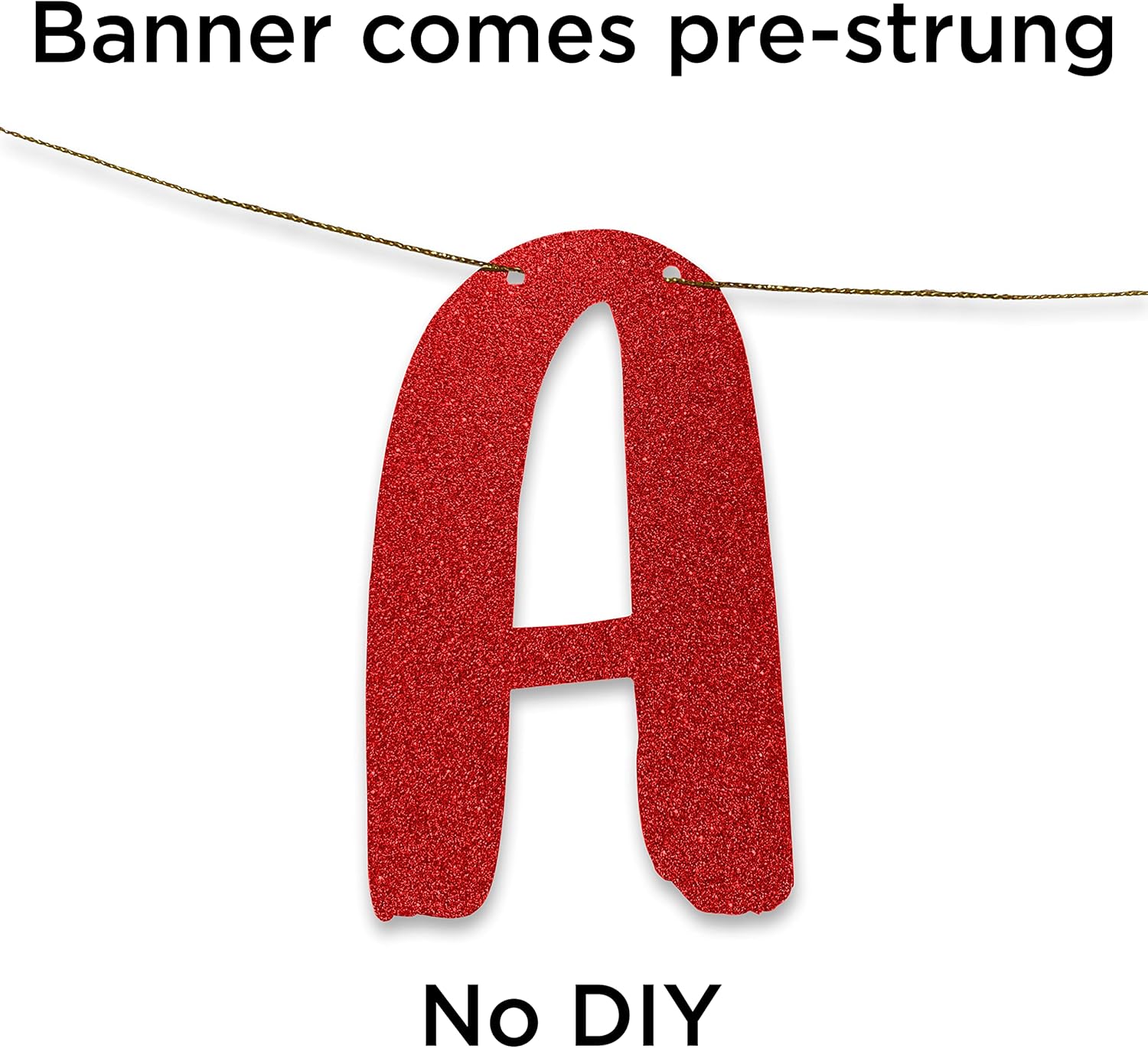 Game Over Red Glitter Banner - Bachelor Party Decor