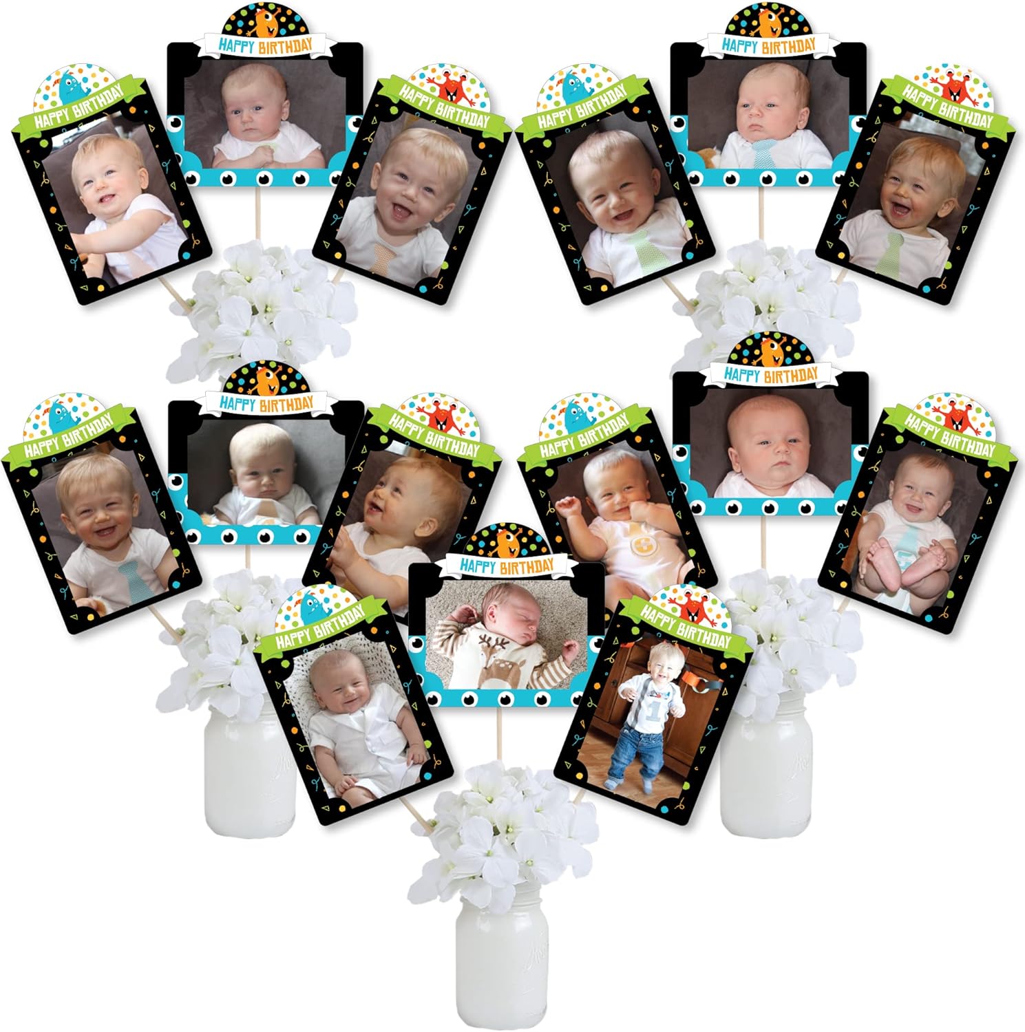 Monster Bash Photo Table Toppers 15 Piece Set