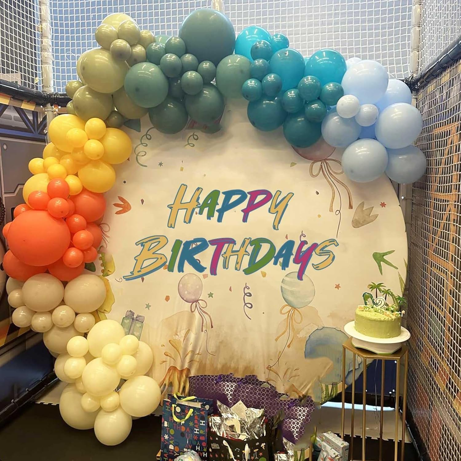 Retro Boho Balloon Arch Garland Kit for Birthday Parties