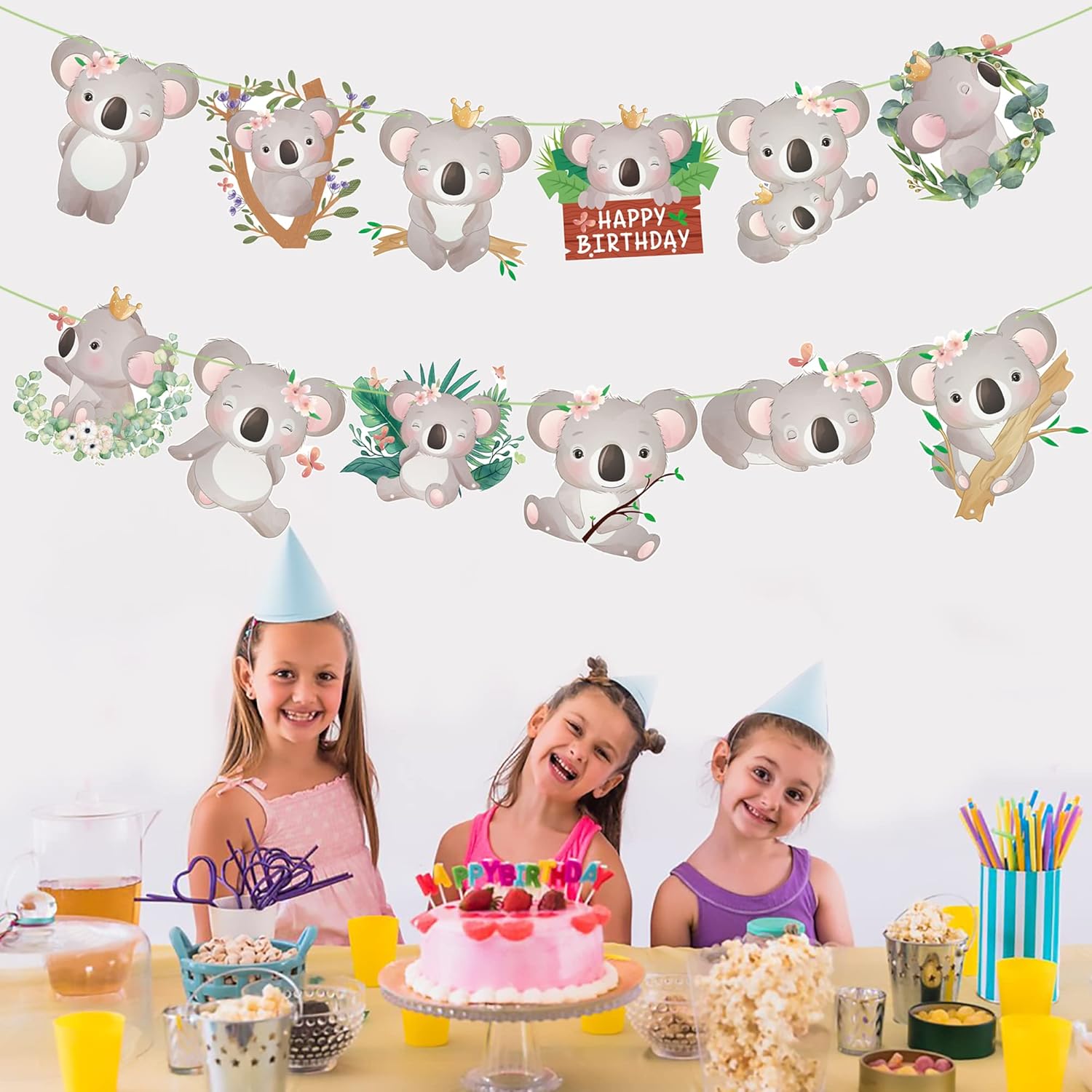 Koala Birthday Decorations Door Signs Banners Party Supplies