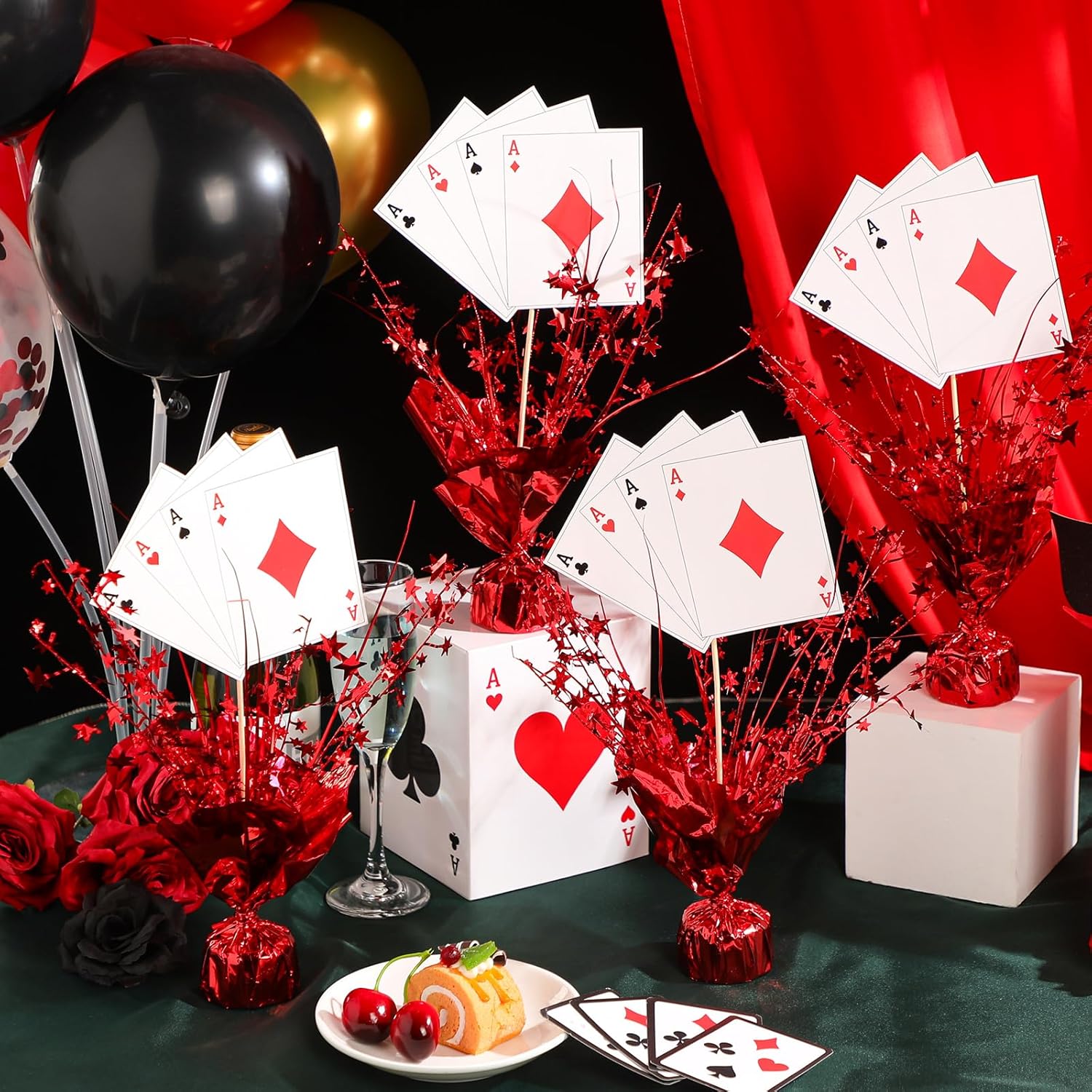 Weysat Casino Poker Theme Centerpiece Set