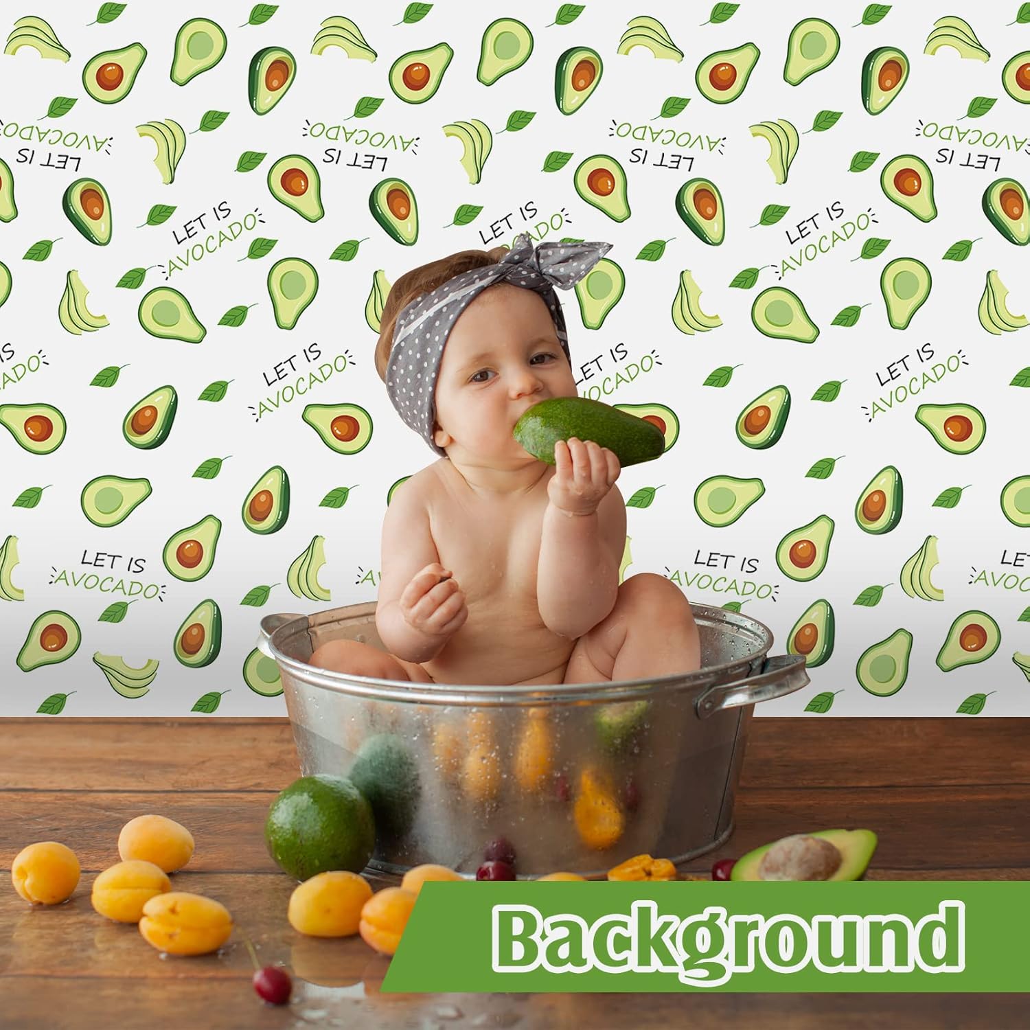 2 Pieces Avocado Tablecloths Birthday Party Decorations