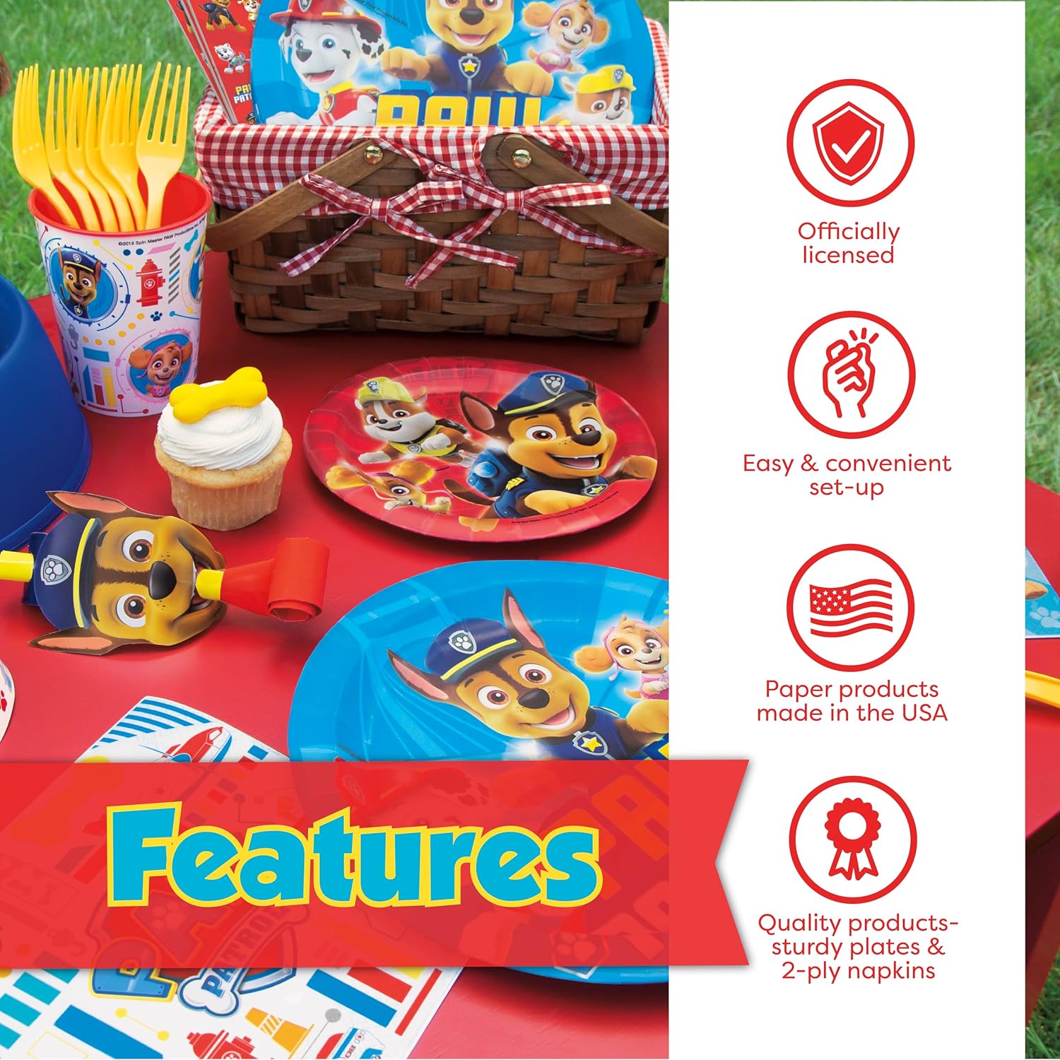Paw Patrol Birthday Decorations for 16 Guests