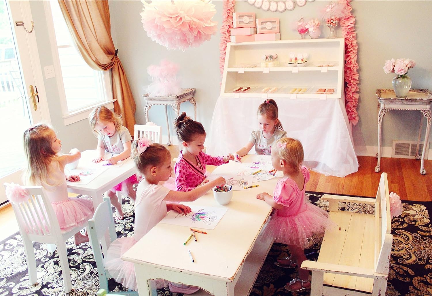 Bella Collection 5 Tissue Paper Pom Pom Set