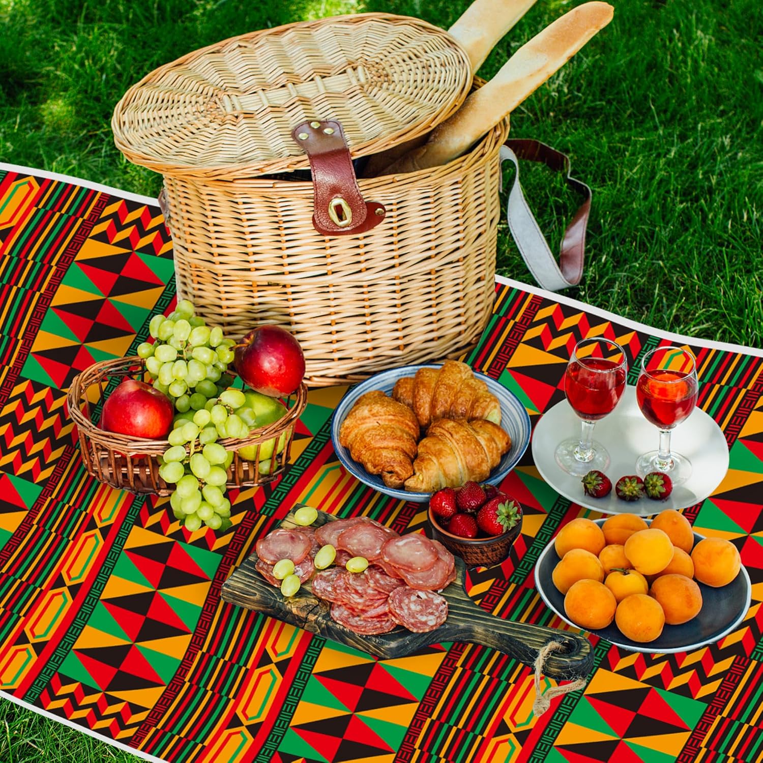3 Pack Happy Kwanzaa Tablecloth Decorations