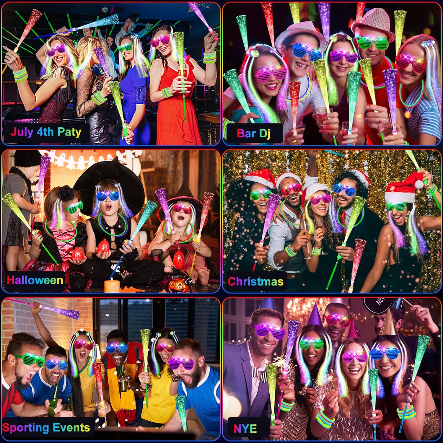 148 PCS Glow in the Dark Party Supplies