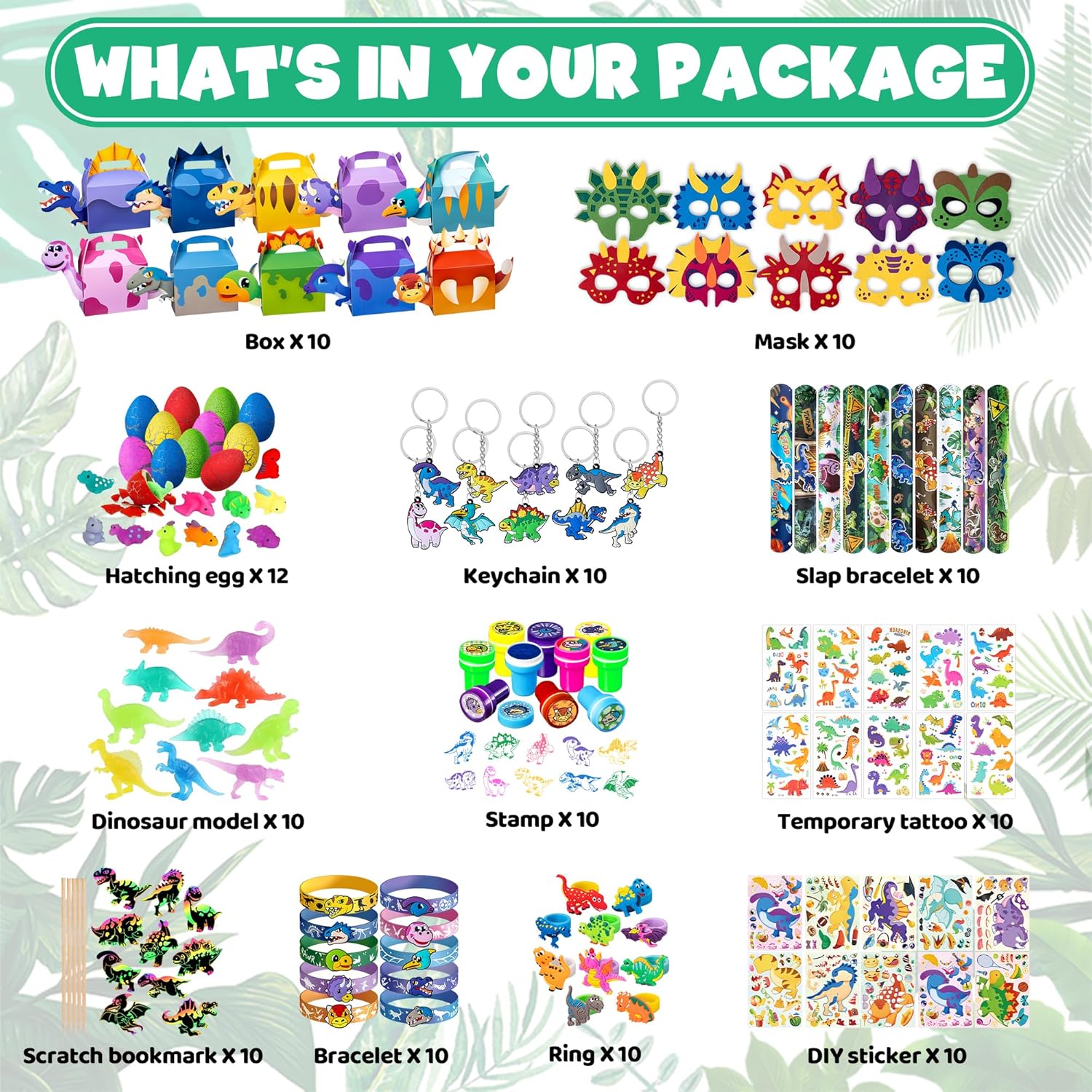 Dinosaur Party Favors Multi-Item Pack