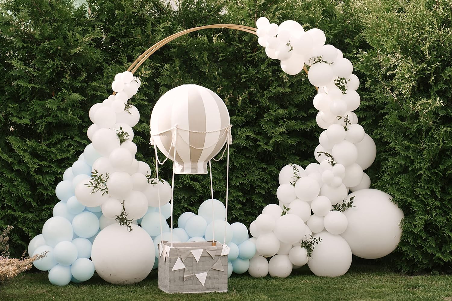 FOTIOMRG 110pcs White Balloon Garland Kit