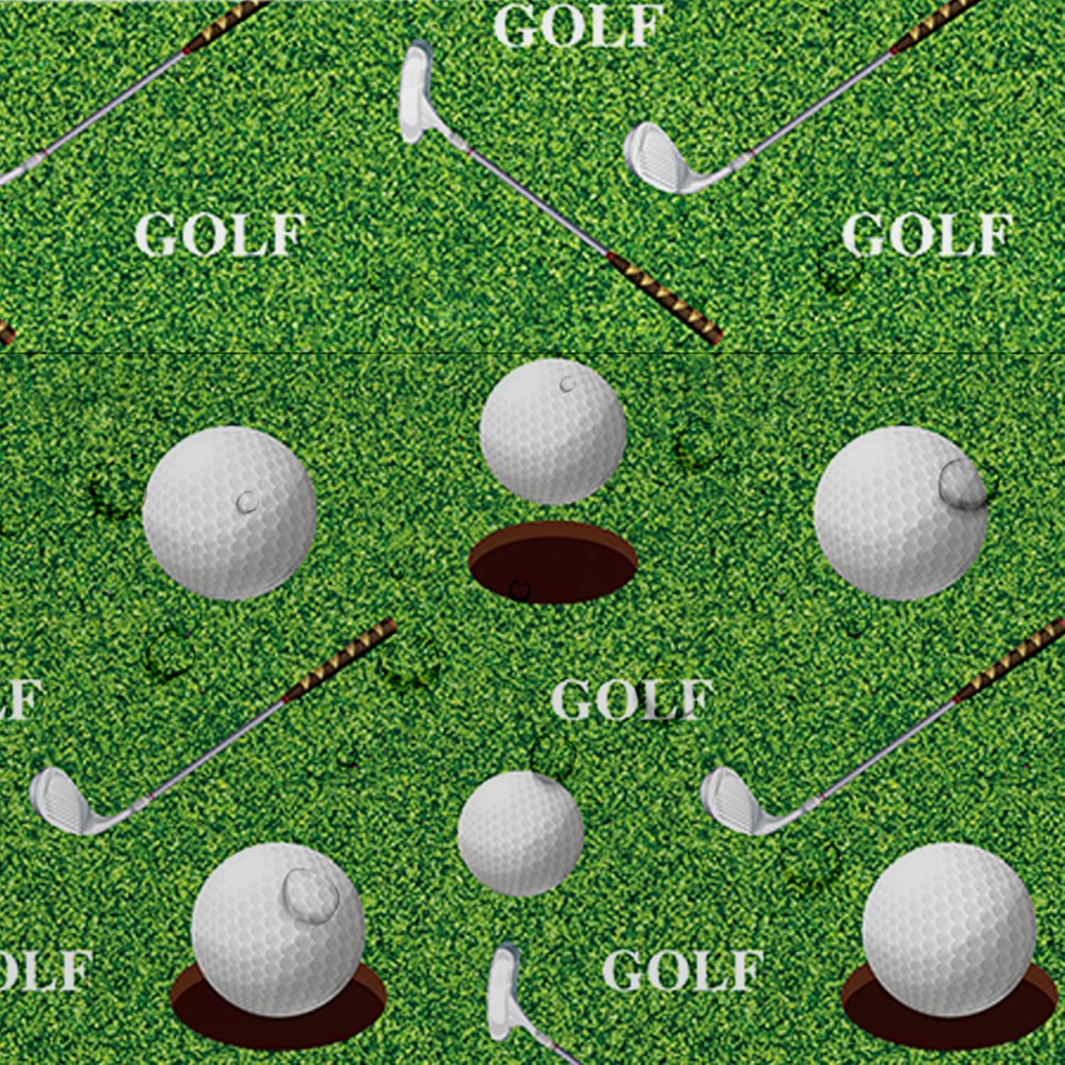 Golf Party Tablecloth Set 3Pcs Disposable