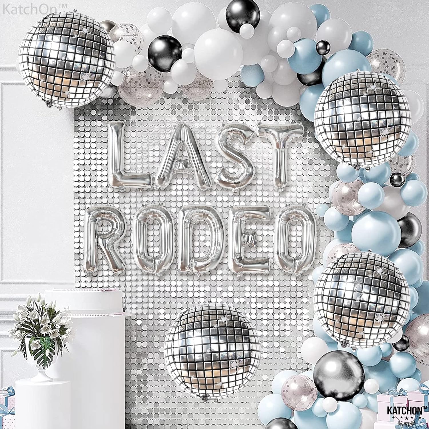 KatchOn Last Rodeo Balloons Silver 22 Inch Pack of 13